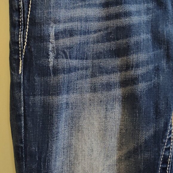 Miss Me Easy Capri Embellished Thick Stitched Jeans Size 27 Style JP5873EP - Picture 5 of 13